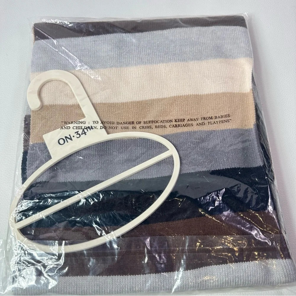 NEW Women's On 34th Neutral Multi  Knit Scarf